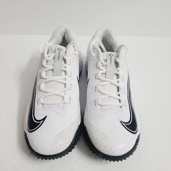 NEW Nike Womens Alpha Huarache Elite 4 Turf Softball Shoes FD2746-100 Size 8 #2 - Picture 2 of 7